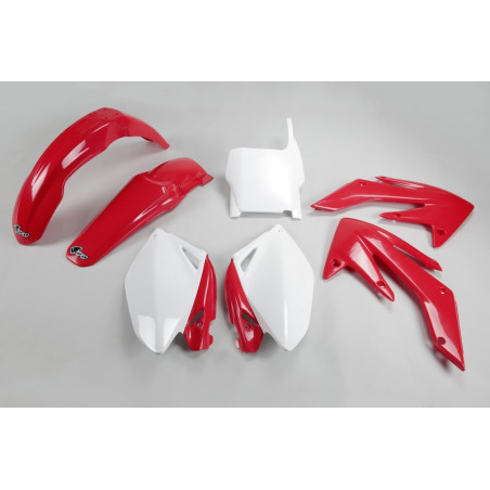 Kit plastiques UFO Rouge/Blanc pour Honda CRF 250 – 2006 à 2007