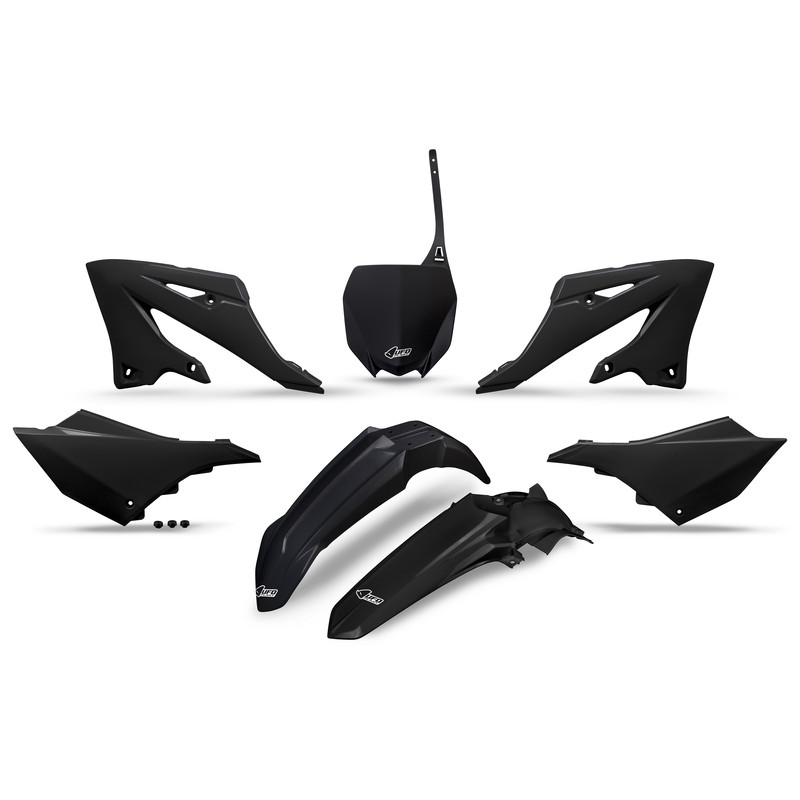 Kit plastiques UFO Noir pour Yamaha YZ 125 / 250 – 2022 à 2025