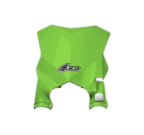 Plaque numéro frontale UFO Stadium verte pour Kawasaki KX-F 250 / 450