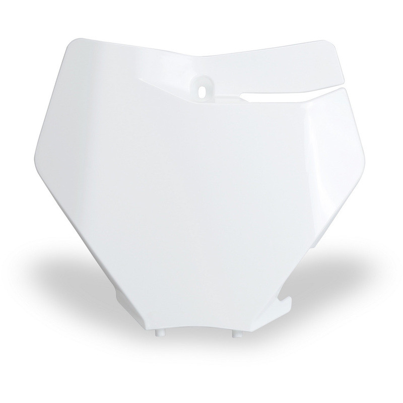 Plaque numéro frontale UFO blanche pour KTM SX / SX-F 125/250/350/450 (2019-2022)