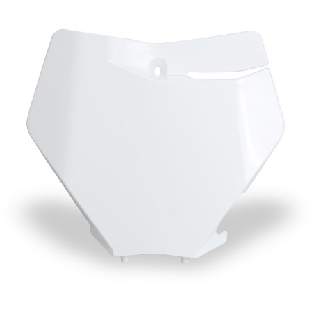 Plaque numéro frontale UFO blanche pour KTM SX / SX-F 125/250/350/450 (2019-2022)