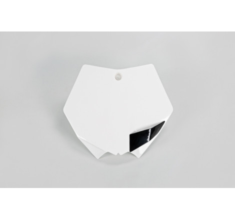 Plaque numéro frontale UFO blanche pour KTM SX-F 125/250/350/450 (2007-2012)