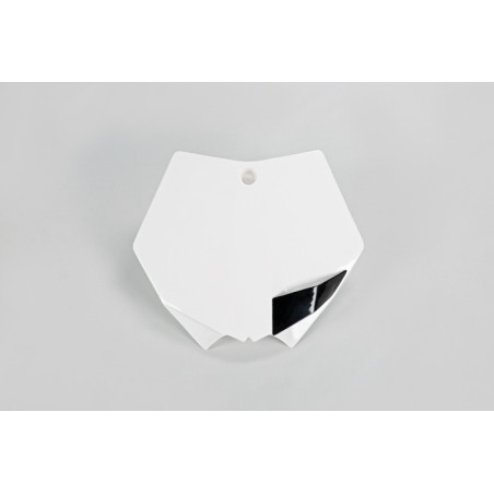 Plaque numéro frontale UFO blanche pour KTM SX-F 125/250/350/450 (2007-2012)
