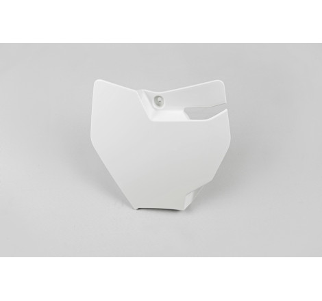 Plaque numéro frontale UFO blanche pour KTM 65 SX (2016-2024)