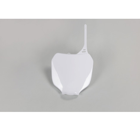 Plaque numéro frontale UFO blanche pour Yamaha YZ / YZ-F 125/250