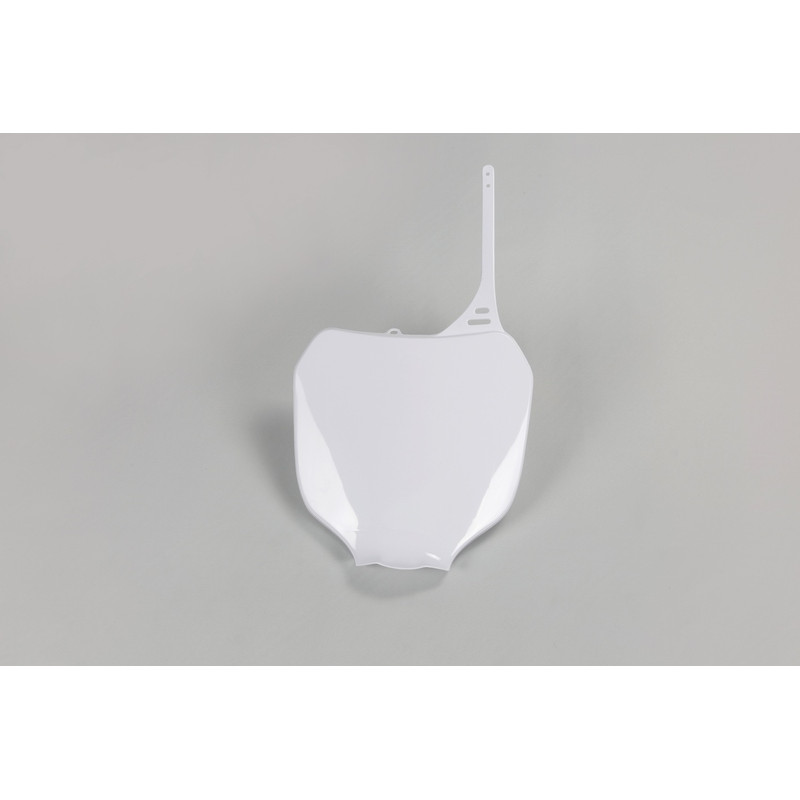 Plaque numéro frontale UFO blanche pour Yamaha YZ / YZ-F 125/250