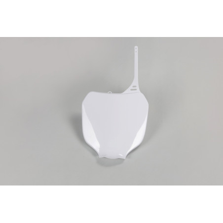 Plaque numéro frontale UFO blanche pour Yamaha YZ / YZ-F 125/250