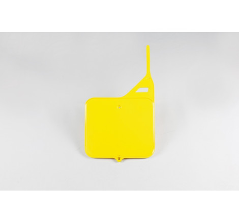 Plaque numéro frontale UFO jaune pour Suzuki RM 125 / 250 (1987-1995)