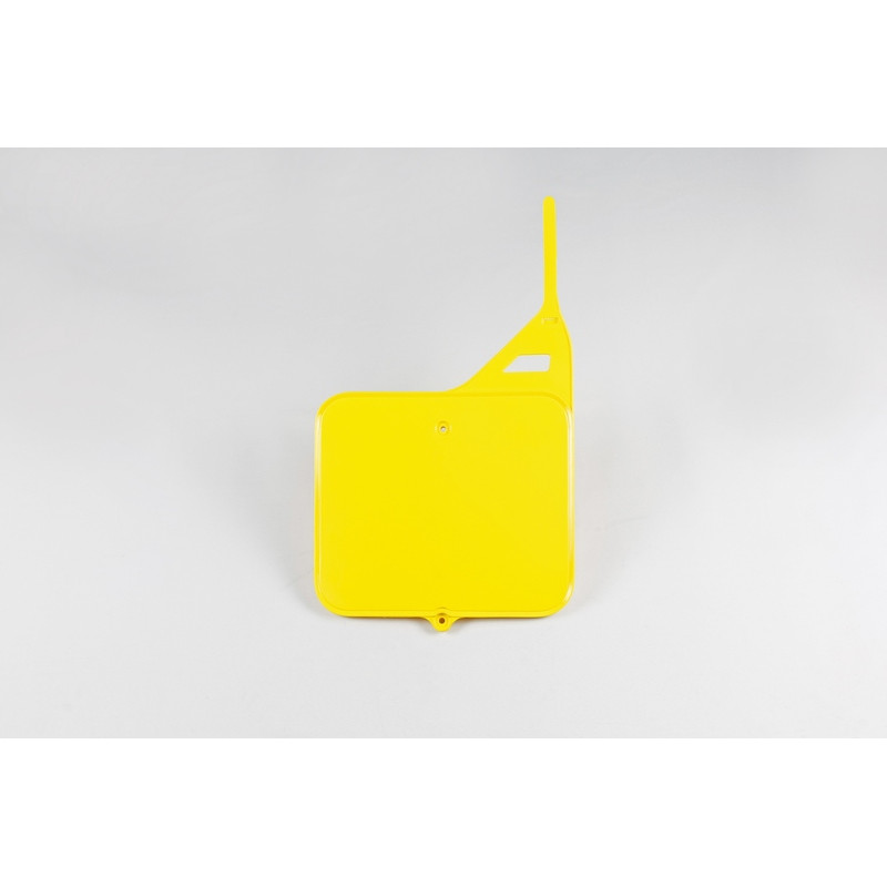 Plaque numéro frontale UFO jaune pour Suzuki RM 125 / 250 (1987-1995)