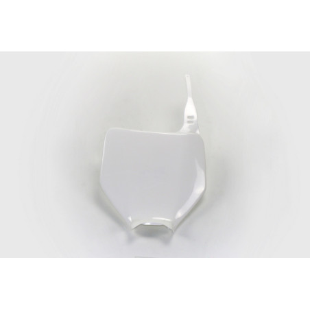 Plaque numéro frontale UFO blanche pour Kawasaki KX 125 / 250 (2003-2004)