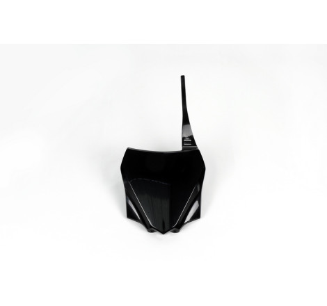 Plaque numéro frontale UFO noire pour Kawasaki KX 85 (2014-2021)