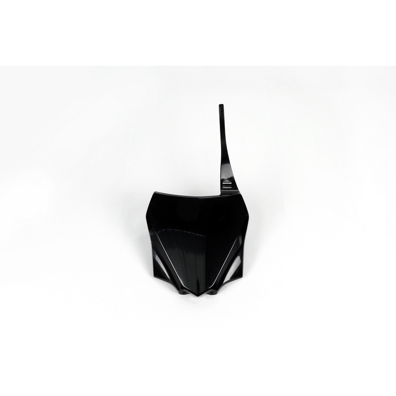 Plaque numéro frontale UFO noire pour Kawasaki KX 85 (2014-2021)