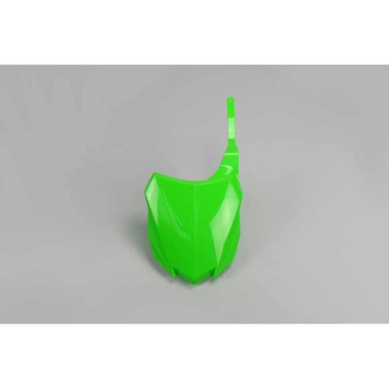 Plaque numéro frontale UFO verte pour Kawasaki KX-F 250 / 450