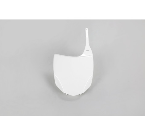 Plaque numéro frontale UFO blanche pour Kawasaki KX-F 450 (2009-2012)