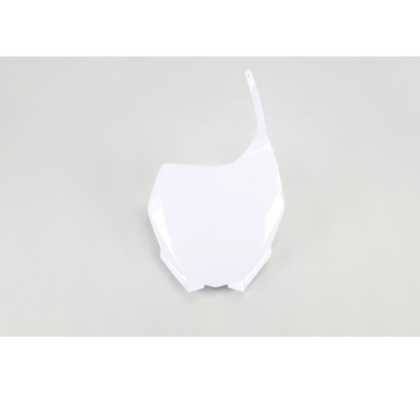Plaque numéro frontale UFO blanche pour Yamaha YZ / YZ-F 125/250/450