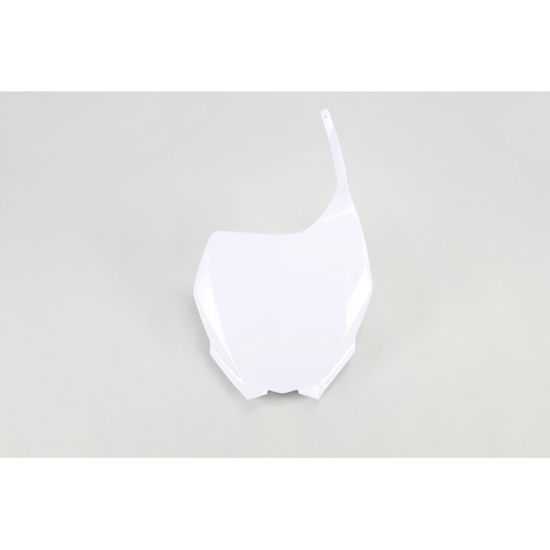 Plaque numéro frontale UFO blanche pour Yamaha YZ / YZ-F 125/250/450