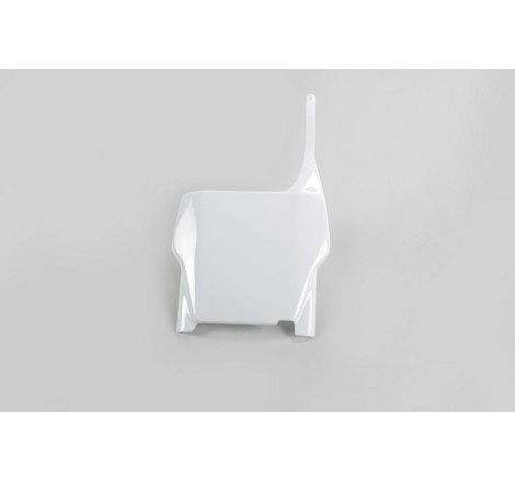 Plaque numéro frontale UFO blanche pour Honda CR / CRF 125/250/450 (2004-2007)