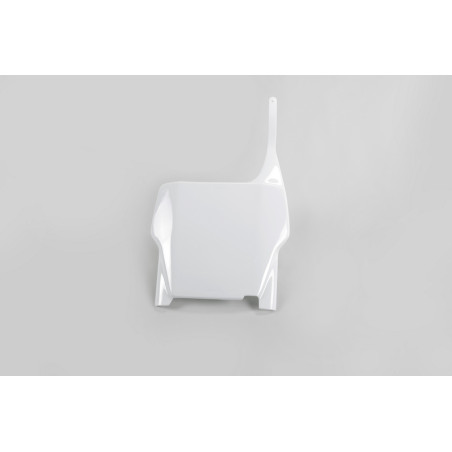Plaque numéro frontale UFO blanche pour Honda CR / CRF 125/250/450 (2004-2007)