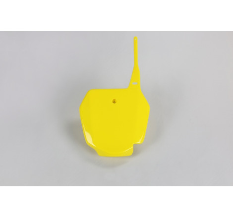 Plaque numéro frontale UFO jaune pour Suzuki RM 85 (2002-2022)