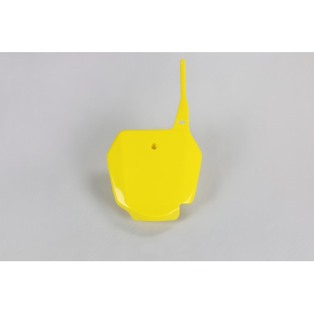 Plaque numéro frontale UFO jaune pour Suzuki RM 85 (2002-2022)