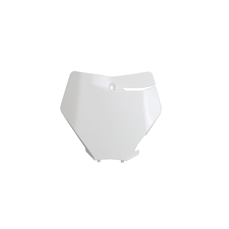 Plaque numéro frontale UFO blanche pour KTM SX / SX-F 125/250/350/450 (2019-2022)