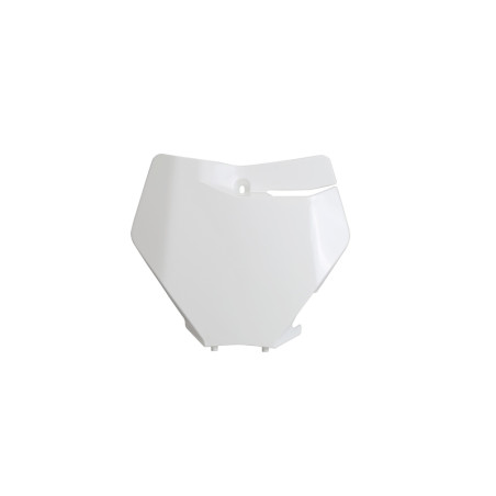 Plaque numéro frontale UFO blanche pour KTM SX / SX-F 125/250/350/450 (2019-2022)