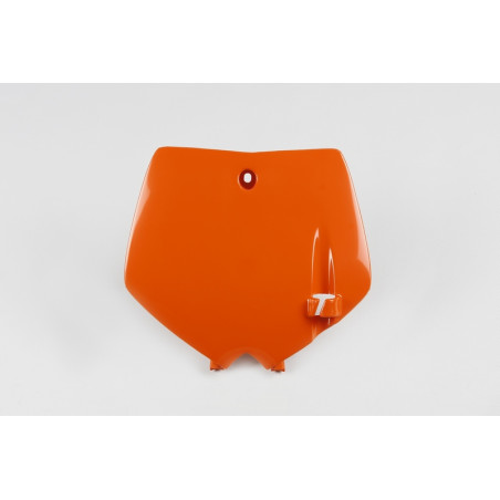 Plaque numéro frontale UFO orange pour KTM 65 SX (2002-2008)