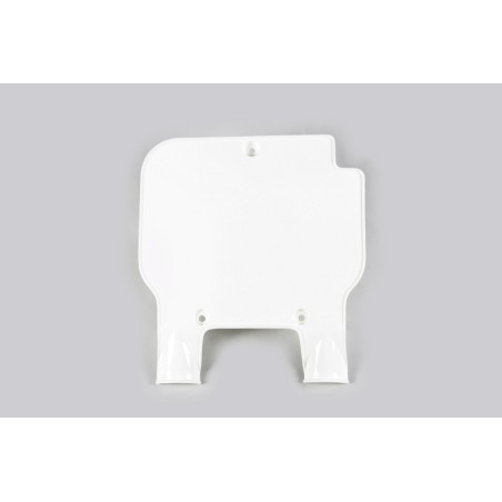 Plaque numéro frontale UFO blanche pour Kawasaki KX 125/250/500 (1989-1995)