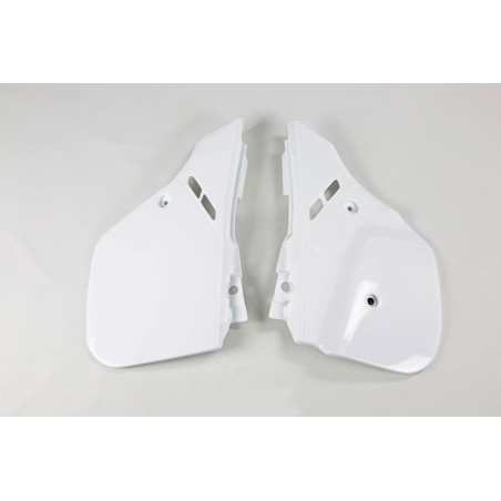 Plaques latérales UFO blanches pour Honda CR 125 / 250 / 500