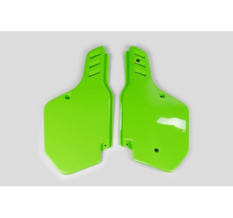 Plaques latérales UFO vertes pour Kawasaki KX 125 / 250 / 500