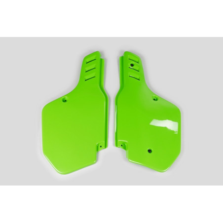 Plaques latérales UFO vertes pour Kawasaki KX 125 / 250 / 500