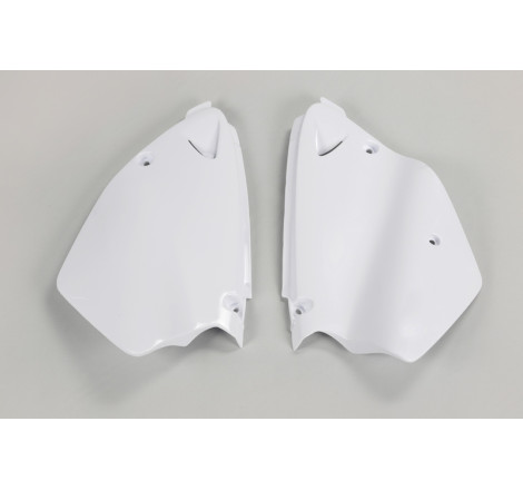 Plaques latérales UFO blanches pour Yamaha YZ 125 / 250 (1996–2001)