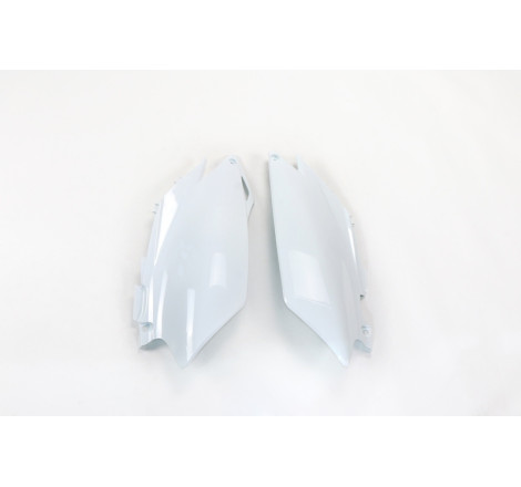 Plaques latérales UFO blanches pour Honda CRF 250 / 450