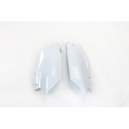 Plaques latérales UFO blanches pour Honda CRF 250 / 450