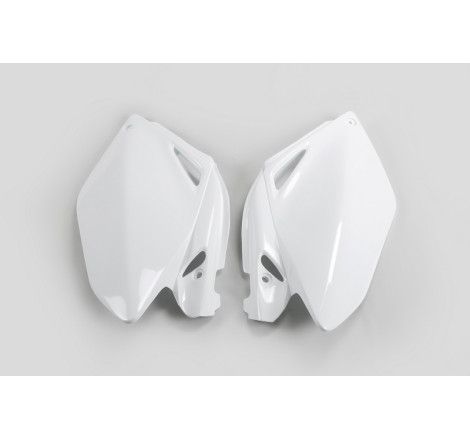Plaques latérales UFO blanches pour Honda CRF 250 (2006–2009)