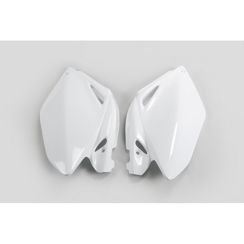 Plaques latérales UFO blanches pour Honda CRF 250 (2006–2009)