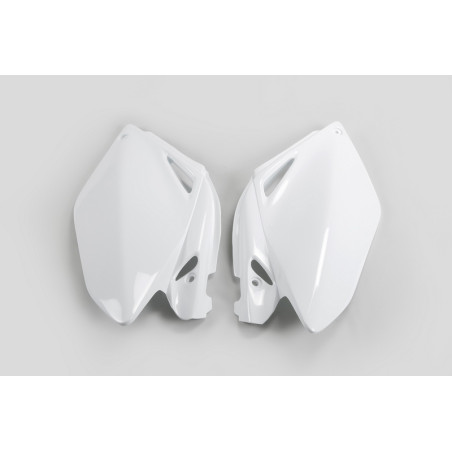 Plaques latérales UFO blanches pour Honda CRF 250 (2006–2009)