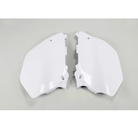 Plaques latérales UFO blanches pour Yamaha YZ 125 / 250 (2003–2005)