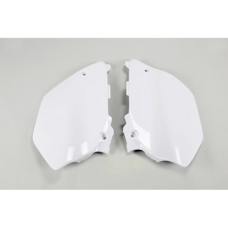 Plaques latérales UFO blanches pour Yamaha YZ 125 / 250 (2003–2005)