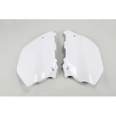 Plaques latérales UFO blanches pour Yamaha YZ 125 / 250 (2003–2005)