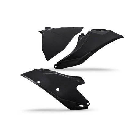 Plaques latérales UFO noires pour GasGas MC / MC-F 125 à 450