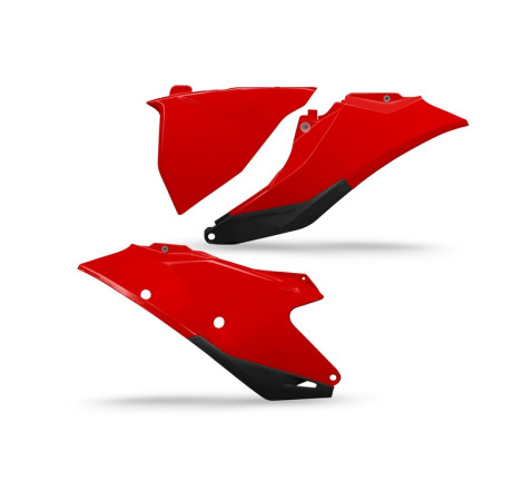 Plaques latérales UFO rouges pour Gasgas MC / MC-F 125 à 450