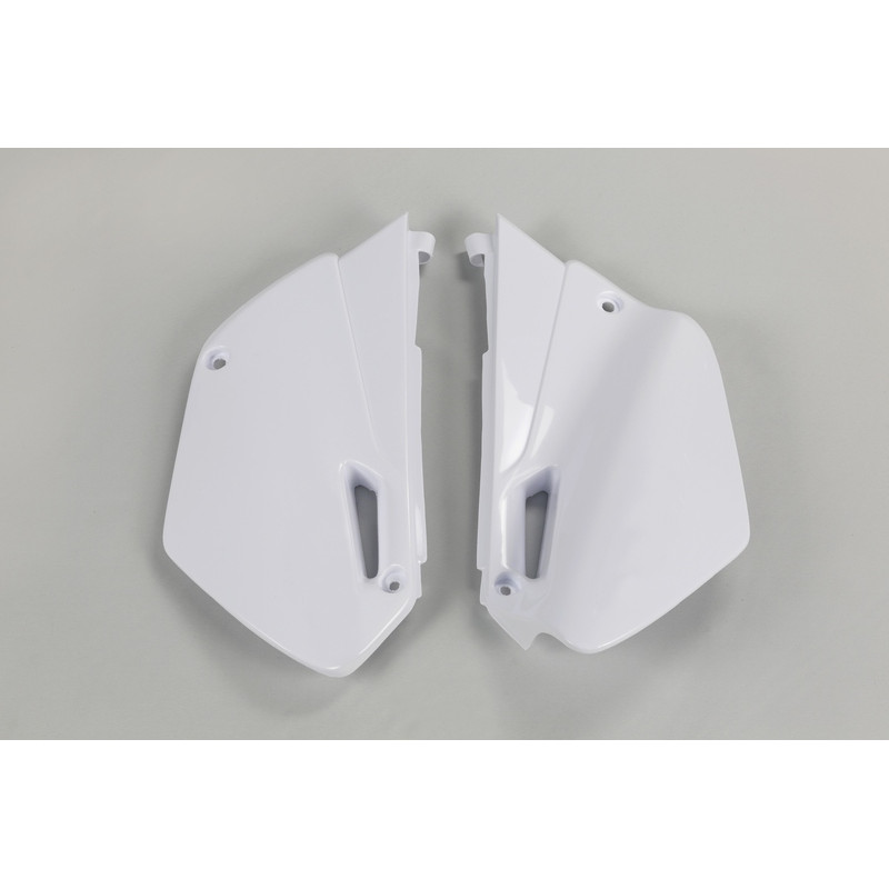 Plaques latérales UFO blanches pour Yamaha YZ 85 (2002–2014)
