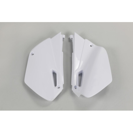 Plaques latérales UFO blanches pour Yamaha YZ 85 (2002–2014)