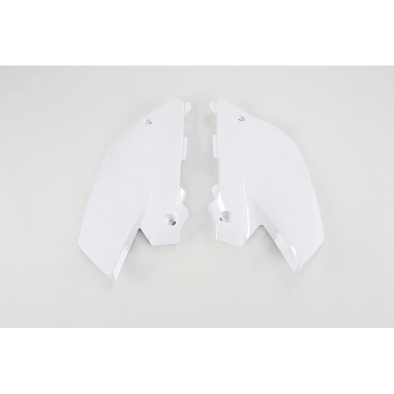 Plaques latérales UFO blanches pour Yamaha YZ 125 / 250 (2003–2014)