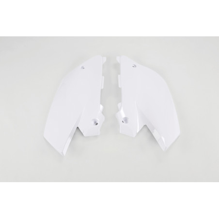 Plaques latérales UFO blanches pour Yamaha YZ 125 / 250 (2003–2014)