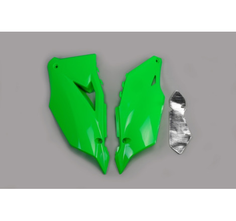 Plaques latérales UFO vertes pour Kawasaki KX-F 250 / 450