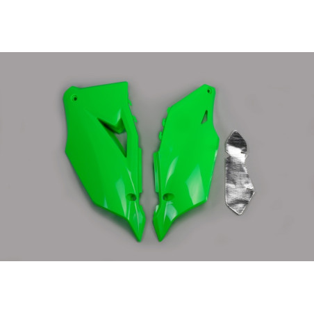 Plaques latérales UFO vertes pour Kawasaki KX-F 250 / 450