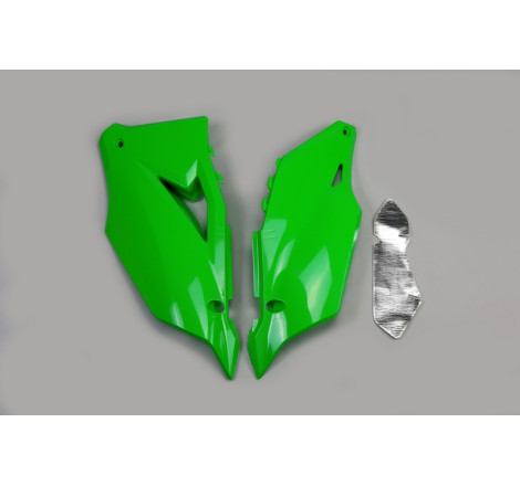 Plaques latérales UFO vertes pour Kawasaki KX-F 250 / 450