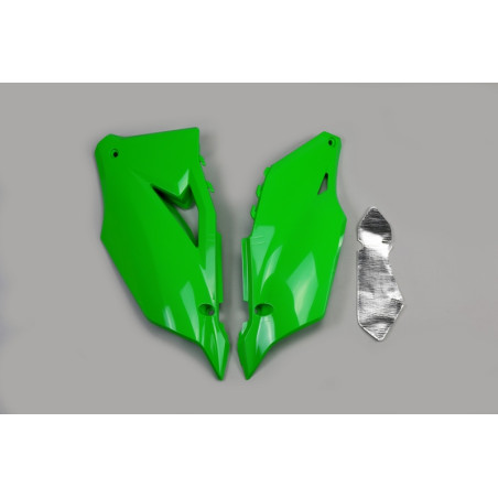 Plaques latérales UFO vertes pour Kawasaki KX-F 250 / 450